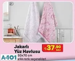 JAKARLI YÜZ HAVLUSU JAKARLI YÜZ HAVLUSU